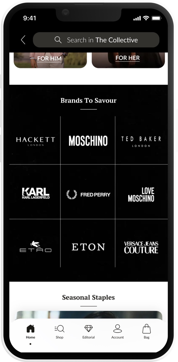 A second brand flagship screen.